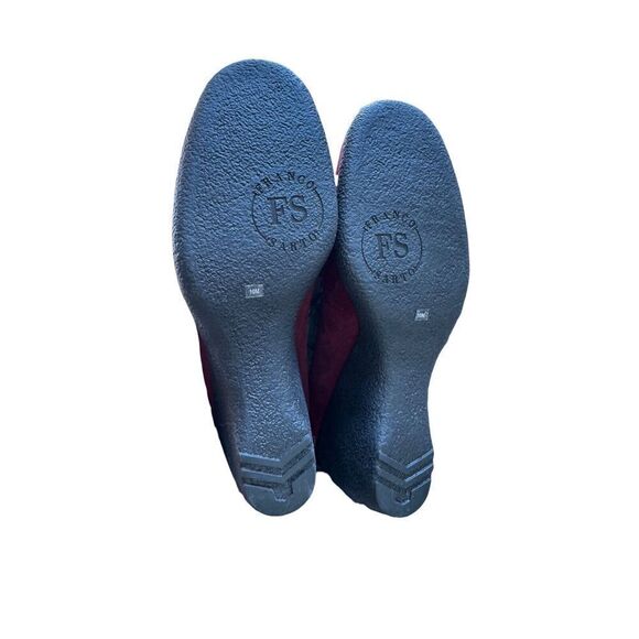 Franco Sarto - Burgundy Suede Round Toe Wedge Loafer Women's Size 10M - Picture 8 of 8